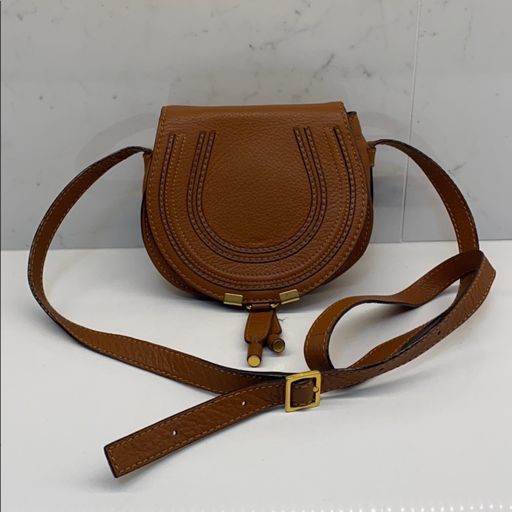COPY - Chloe mini Marcie bag! Compact round saddl…